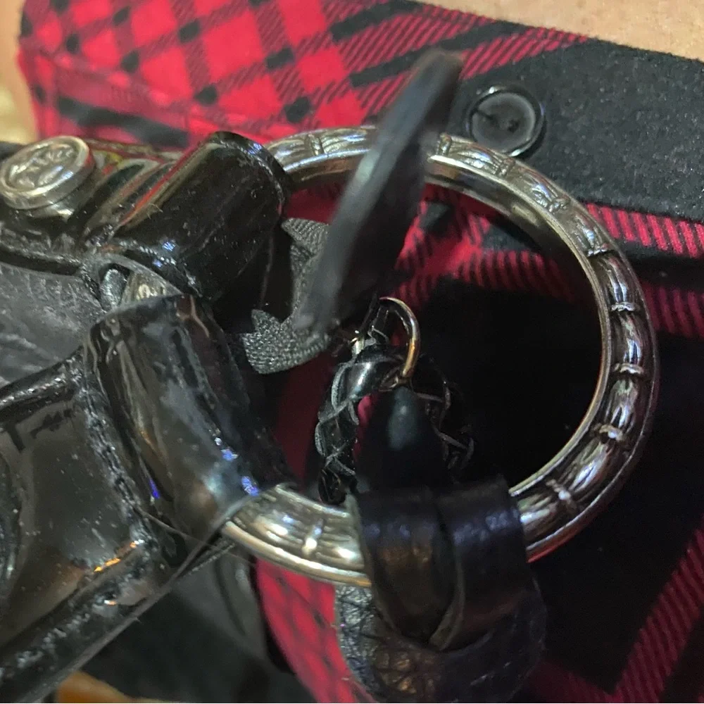 BRIGHTON BLACK WOVEN HANDBAG WITH TASSEL - Picture 3 of 16